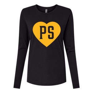 Leodalis Wearing Peter Seidler Heart Womens Cotton Relaxed Long Sleeve T-Shirt