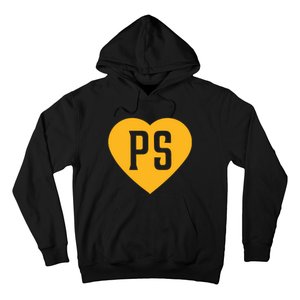 Leodalis Wearing Peter Seidler Heart Hoodie