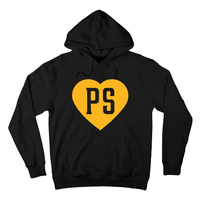 Leodalis Wearing Peter Seidler Heart Hoodie