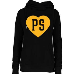 Leodalis Wearing Peter Seidler Heart Womens Funnel Neck Pullover Hood