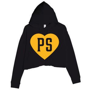 Leodalis Wearing Peter Seidler Heart Crop Fleece Hoodie