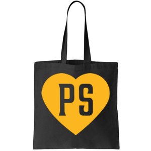 Leodalis Wearing Peter Seidler Heart Tote Bag