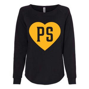 Leodalis Wearing Peter Seidler Heart Womens California Wash Sweatshirt