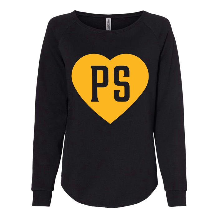 Leodalis Wearing Peter Seidler Heart Womens California Wash Sweatshirt