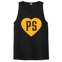 Leodalis Wearing Peter Seidler Heart PosiCharge Competitor Tank