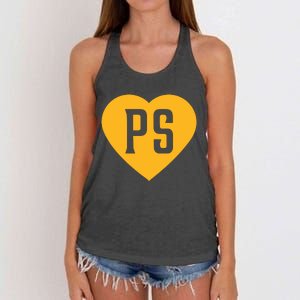 Leodalis Wearing Peter Seidler Heart Women's Knotted Racerback Tank