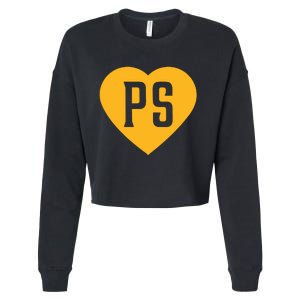 Leodalis Wearing Peter Seidler Heart Cropped Pullover Crew