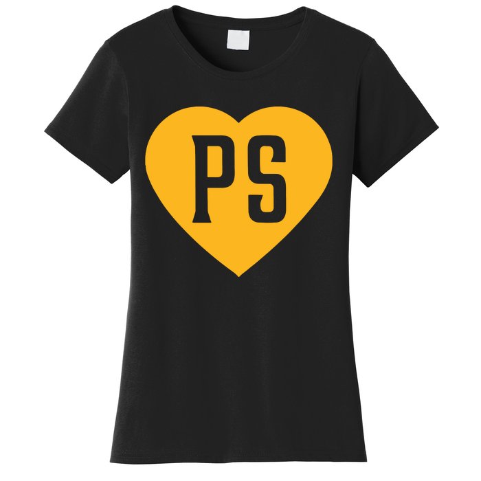 Leodalis Wearing Peter Seidler Heart Women's T-Shirt