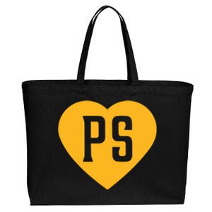 Leodalis Wearing Peter Seidler Heart Cotton Canvas Jumbo Tote