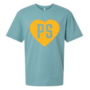 Leodalis Wearing Peter Seidler Heart Sueded Cloud Jersey T-Shirt