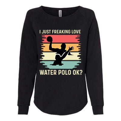 Love Water Polo Active Person Gift Womens California Wash Sweatshirt