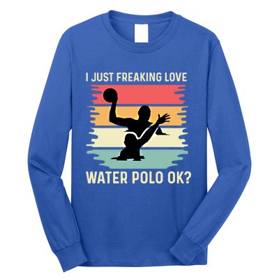 Love Water Polo Active Person Gift Long Sleeve Shirt