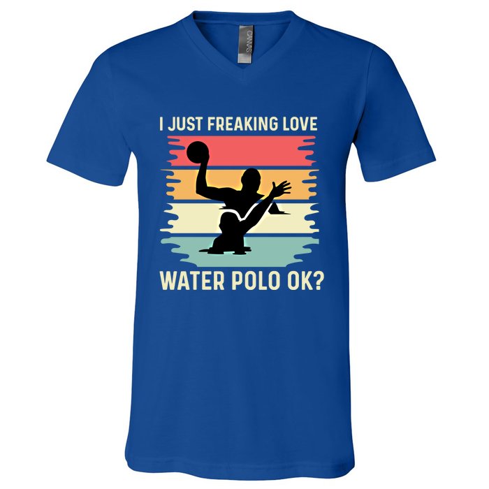 Love Water Polo Active Person Gift V-Neck T-Shirt