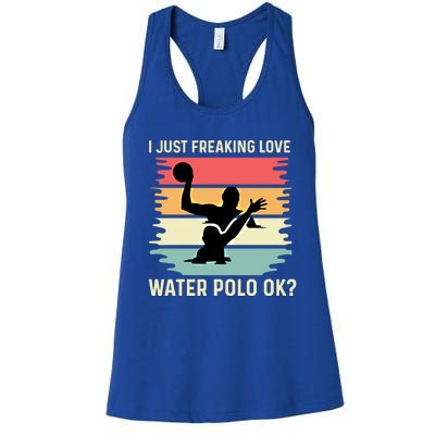 Love Water Polo Active Person Gift Women's Racerback Tank