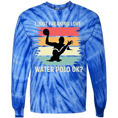 Love Water Polo Active Person Gift Tie-Dye Long Sleeve Shirt