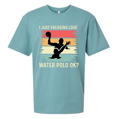 Love Water Polo Active Person Gift Sueded Cloud Jersey T-Shirt