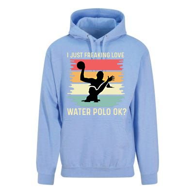 Love Water Polo Active Person Gift Unisex Surf Hoodie