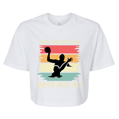 Love Water Polo Active Person Gift Bella+Canvas Jersey Crop Tee