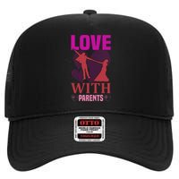 Love With Parents High Crown Mesh Back Trucker Hat