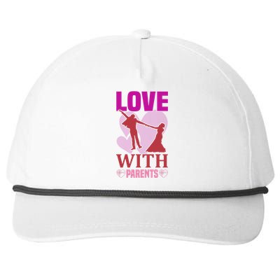 Love With Parents Snapback Five-Panel Rope Hat