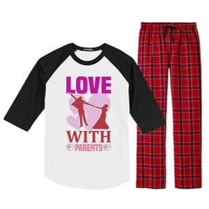 Love With Parents Raglan Sleeve Pajama Set