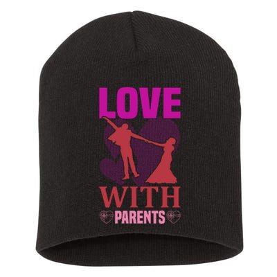 Love With Parents Short Acrylic Beanie