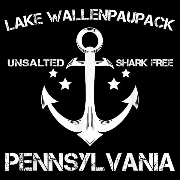 Lake Wallenpaupack Pennsylvania Funny Fishing Camping Gif Cooling Performance Crew T-Shirt