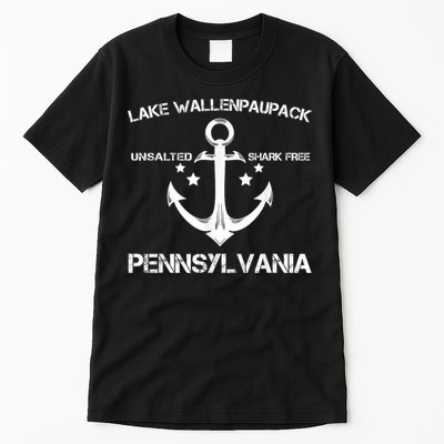Lake Wallenpaupack Pennsylvania Funny Fishing Camping Gif Tall T-Shirt