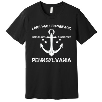 Lake Wallenpaupack Pennsylvania Funny Fishing Camping Gif Premium T-Shirt