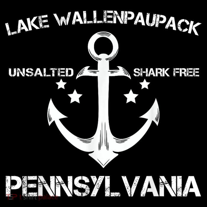 Lake Wallenpaupack Pennsylvania Funny Fishing Camping Gif Premium T-Shirt