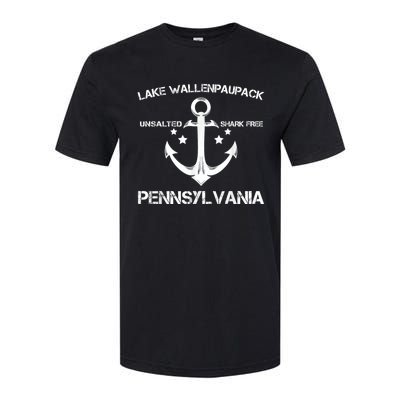 Lake Wallenpaupack Pennsylvania Funny Fishing Camping Gif Softstyle CVC T-Shirt