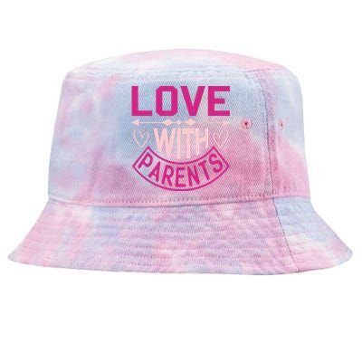 Love With Parents Tie-Dyed Bucket Hat