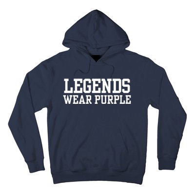 Legends Wear Purple Spirit Wear Team Game Color Hoodie