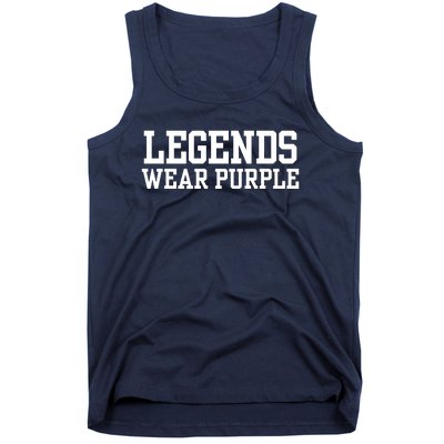 Legends Wear Purple Spirit Wear Team Game Color Tank Top