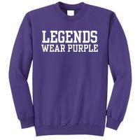 Legends Wear Purple Spirit Wear Team Game Color Sweatshirt