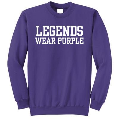 Legends Wear Purple Spirit Wear Team Game Color Sweatshirt