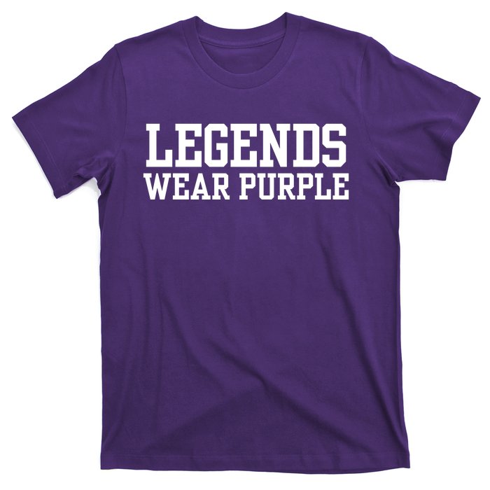 Legends Wear Purple Spirit Wear Team Game Color T-Shirt