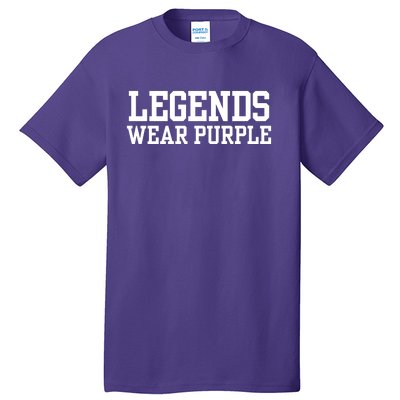 Legends Wear Purple Spirit Wear Team Game Color Tall T-Shirt