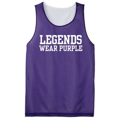 Legends Wear Purple Spirit Wear Team Game Color Mesh Reversible Basketball Jersey Tank