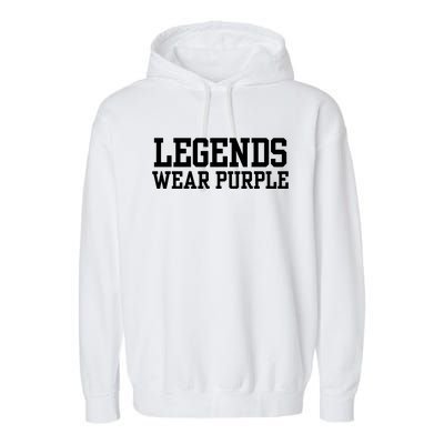 Legends Wear Purple Spirit Wear Team Game Color Garment-Dyed Fleece Hoodie