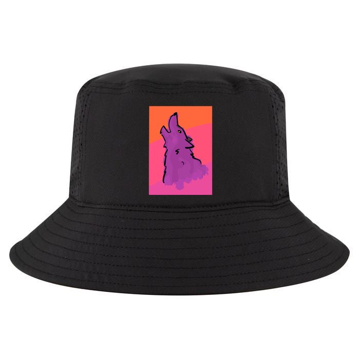 Lonely Wolf Print Cool Comfort Performance Bucket Hat