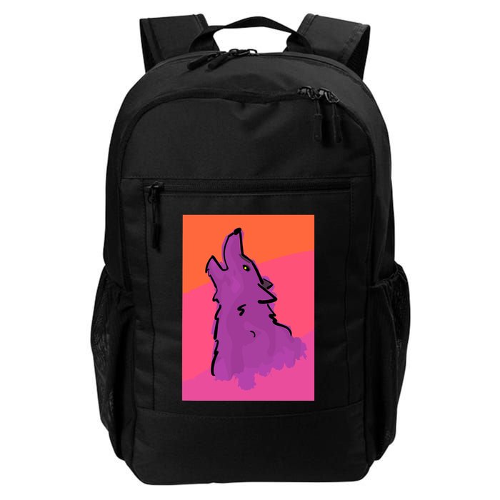 Lonely Wolf Print Backpack