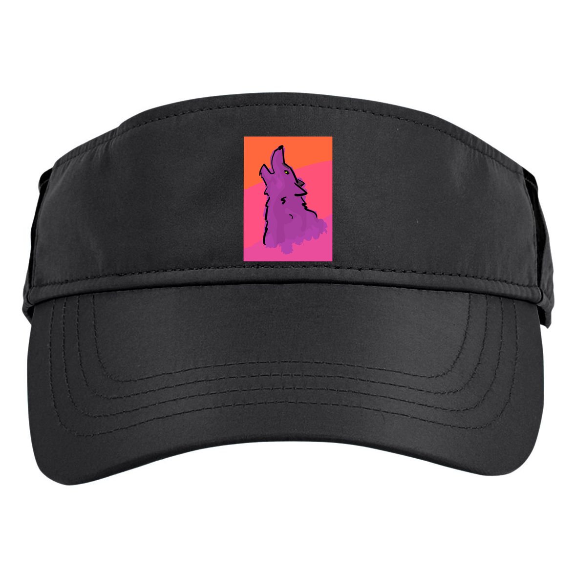 Lonely Wolf Print Adult Drive Performance Visor