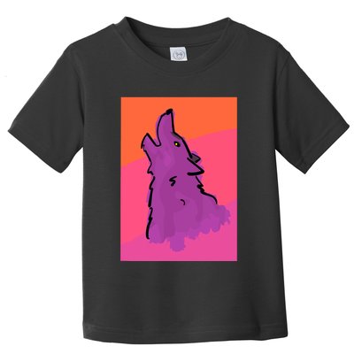 Lonely Wolf Print Toddler T-Shirt