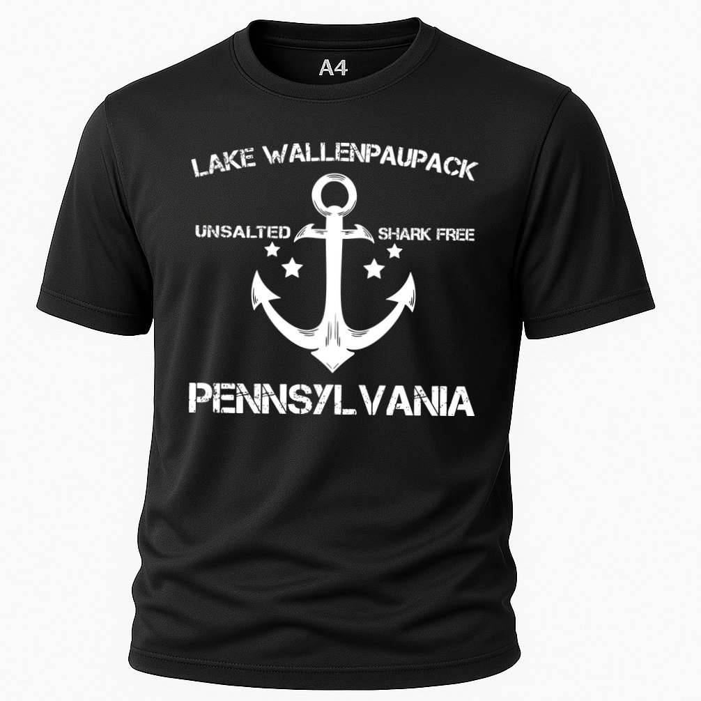 LAKE WALLENPAUPACK PENNSYLVANIA Funny Fishing Camping Gift Cooling Performance Crew T-Shirt