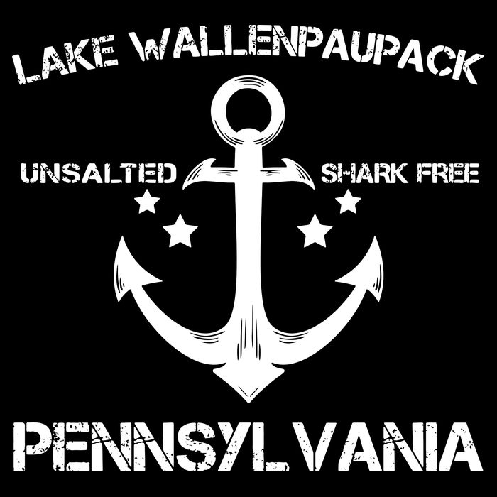 LAKE WALLENPAUPACK PENNSYLVANIA Funny Fishing Camping Gift Drawstring Bag