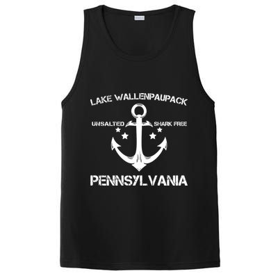 LAKE WALLENPAUPACK PENNSYLVANIA Funny Fishing Camping Gift PosiCharge Competitor Tank