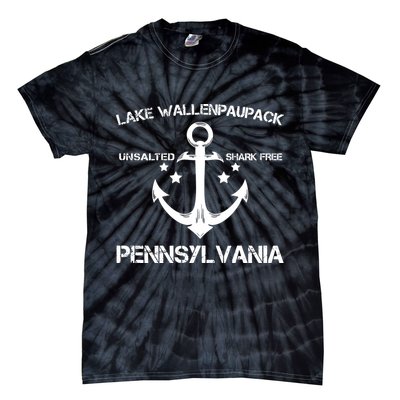 LAKE WALLENPAUPACK PENNSYLVANIA Funny Fishing Camping Gift Tie-Dye T-Shirt