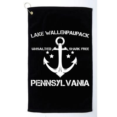 LAKE WALLENPAUPACK PENNSYLVANIA Funny Fishing Camping Gift Golf Towel
