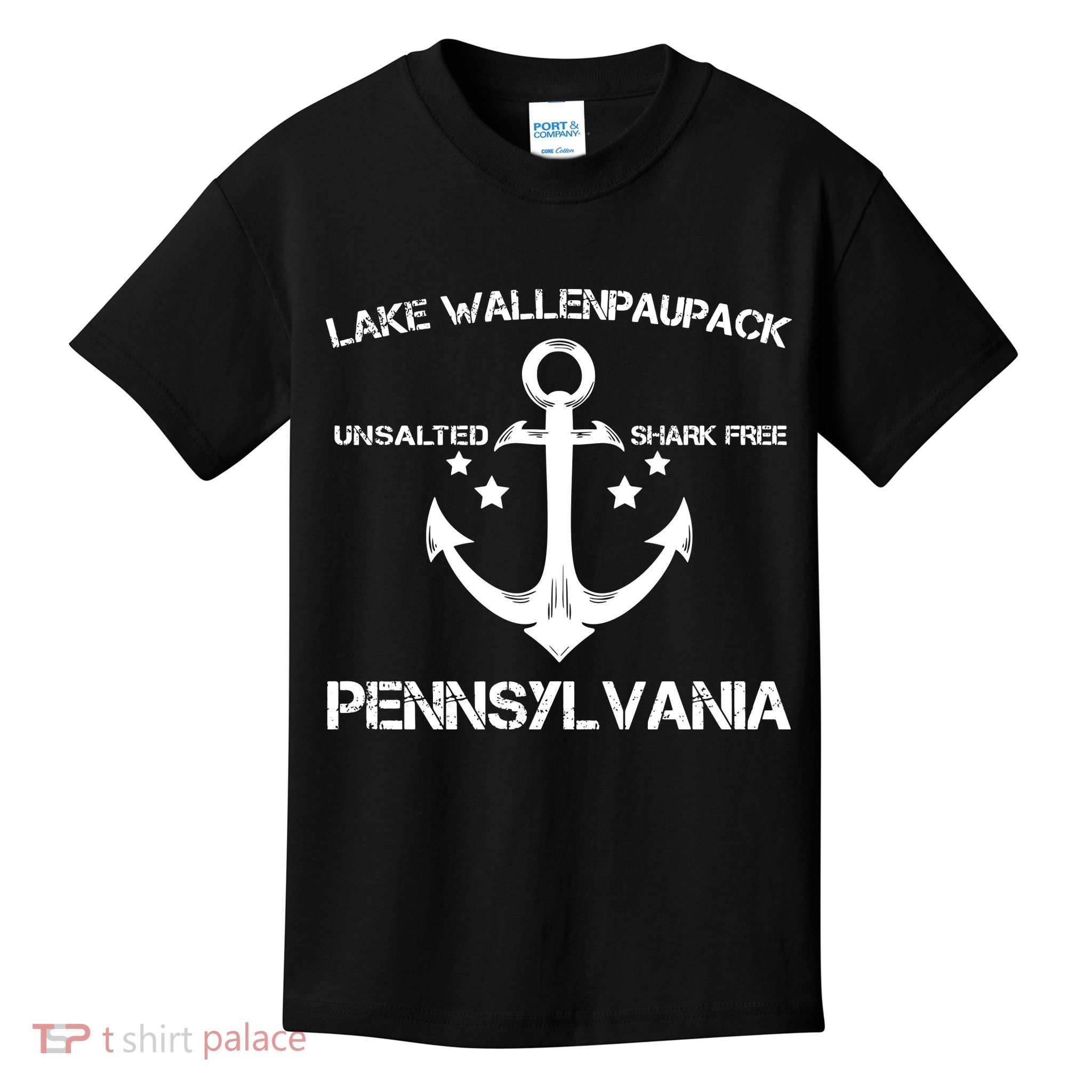 LAKE WALLENPAUPACK PENNSYLVANIA Funny Fishing Camping Gift Kids T-Shirt